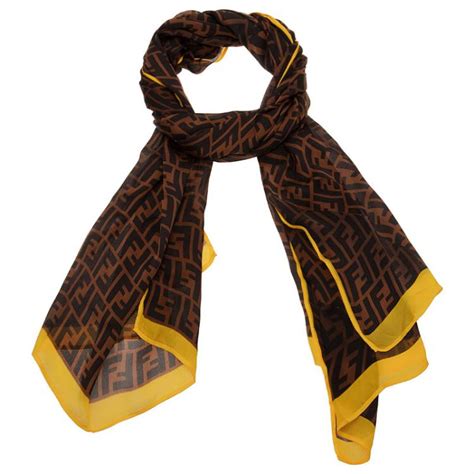 fendi yellow scarf